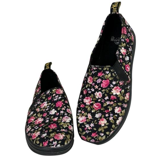 Dr Martens Finch Floral Slip On Shoes AW004 Womens Size 7 - Picture 1 of 8